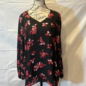 Lightweight Dressy Floral Blouse